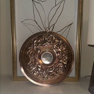 Elegant Copper Wall Decor Plate